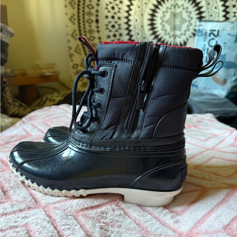 Tommy Hilfiger Kids' Navy and Red Rain Boots - Picture 2 of 13